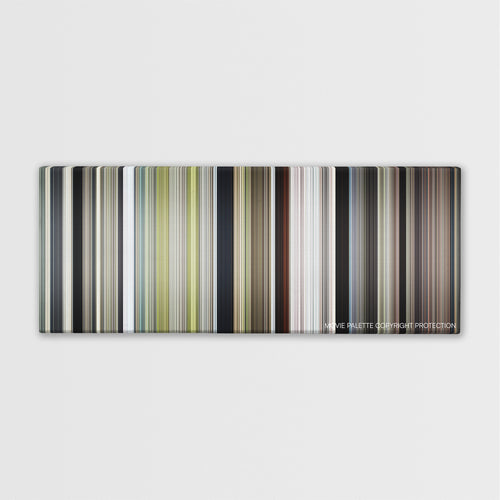 The Peanut Butter Falcon color palette canvas print: thousands of thin vertical stripes of color