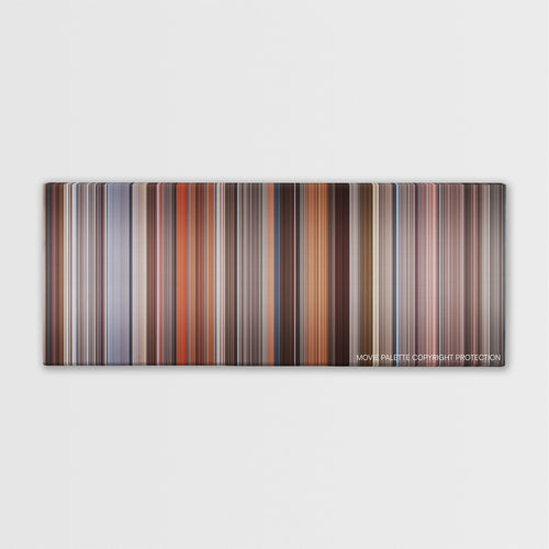 Fear color palette canvas print: thousands of thin vertical stripes of color