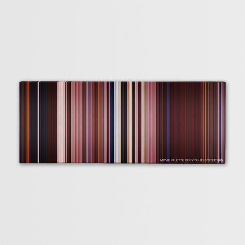 The Scorpion King color palette canvas print: thousands of thin vertical stripes of color