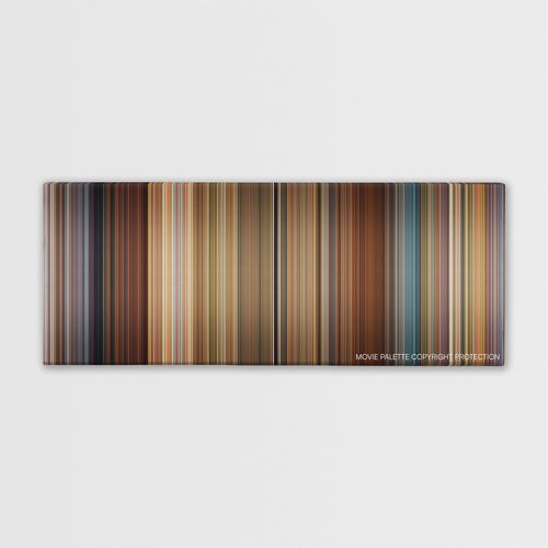 Wanderlust color palette canvas print: thousands of thin vertical stripes of color
