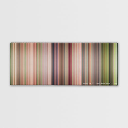 Steel Magnolias color palette canvas print: thousands of thin vertical stripes of color