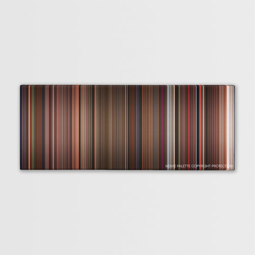 The Dark Crystal color palette canvas print: thousands of thin vertical stripes of color