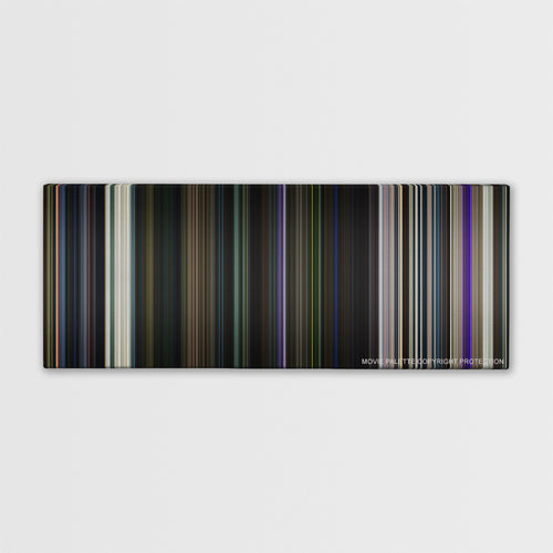 Guardians of the Galaxy color palette canvas print: thousands of thin vertical stripes of color