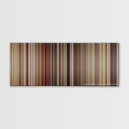 Love, Simon color palette canvas print: thousands of thin vertical stripes of color