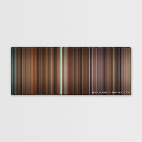 Gosford Park color palette canvas print: thousands of thin vertical stripes of color