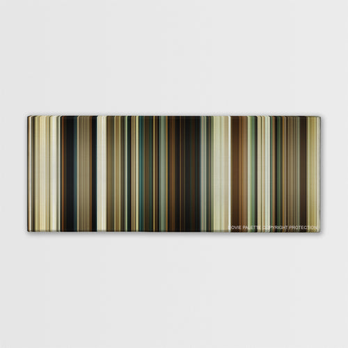 No Country for Old Men color palette canvas print: thousands of thin vertical stripes of color
