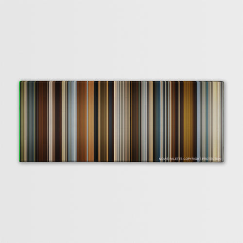In Time color palette canvas print: thousands of thin vertical stripes of color