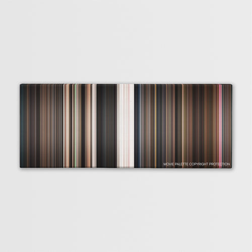 Little Shop of Horrors color palette canvas print: thousands of thin vertical stripes of color