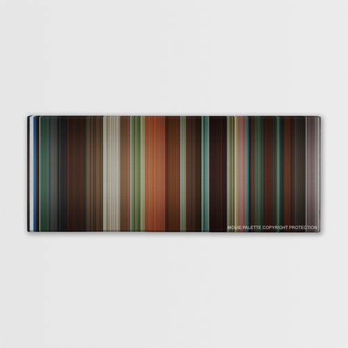 Garden State color palette canvas print: thousands of thin vertical stripes of color