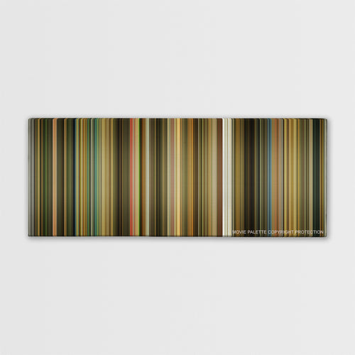 The Fall color palette canvas print: thousands of thin vertical stripes of color