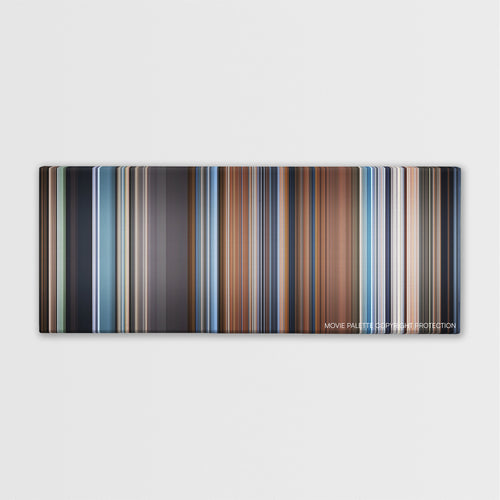 A Ghost Story color palette canvas print: thousands of thin vertical stripes of color