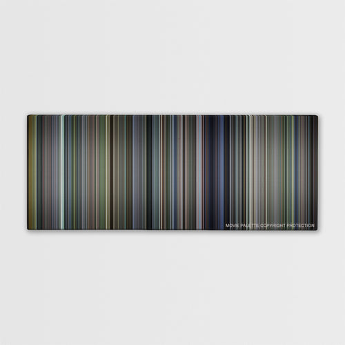 Billy Elliot color palette canvas print: thousands of thin vertical stripes of color
