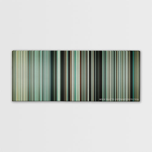 Dunkirk color palette canvas print: thousands of thin vertical stripes of color