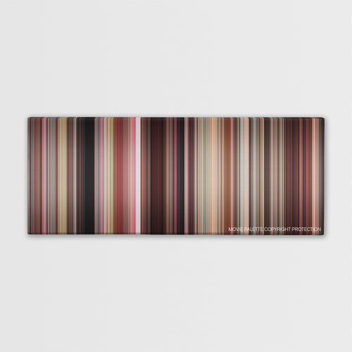 Fast Times at Ridgemont High color palette canvas print: thousands of thin vertical stripes of color