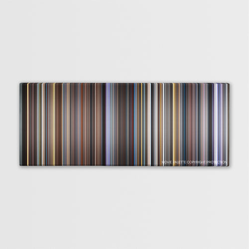 Pink Floyd: The Wall color palette canvas print: thousands of thin vertical stripes of color