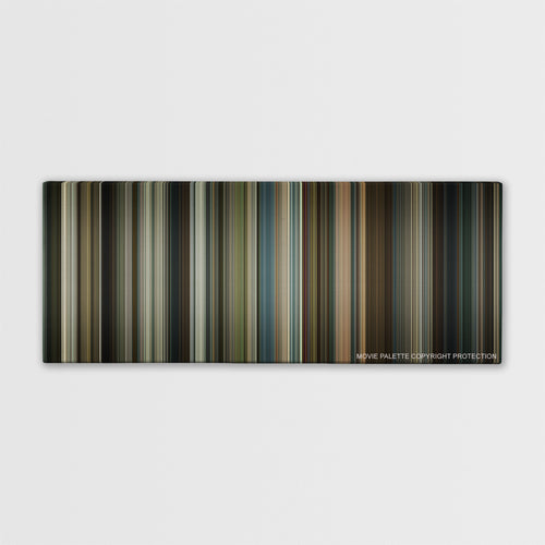 Black Mass color palette canvas print: thousands of thin vertical stripes of color