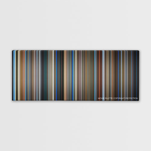 Three Colors: Blue color palette canvas print: thousands of thin vertical stripes of color