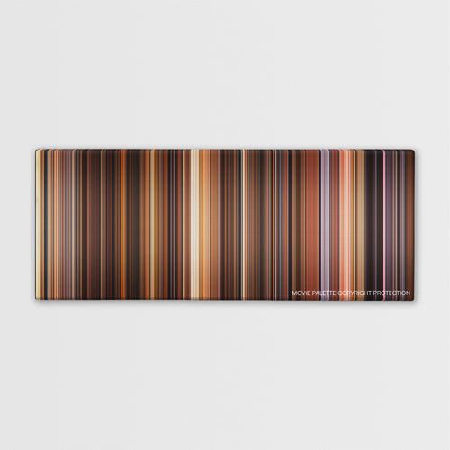 The Godfather: Part II color palette canvas print: thousands of thin vertical stripes of color