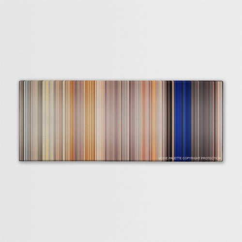 Clerks II color palette canvas print: thousands of thin vertical stripes of color
