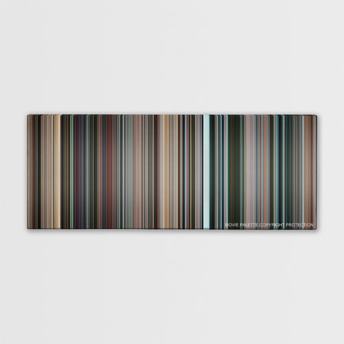 Star Trek color palette canvas print: thousands of thin vertical stripes of color