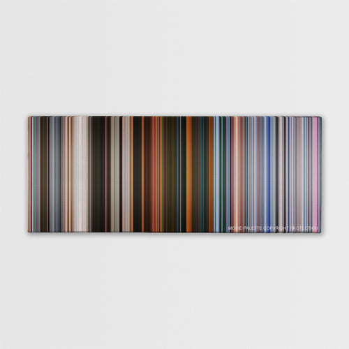 Spider-Man: Far from Home color palette canvas print: thousands of thin vertical stripes of color