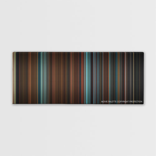 Superman Returns color palette canvas print: thousands of thin vertical stripes of color