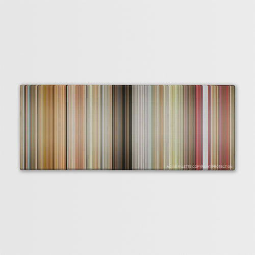 Little Miss Sunshine color palette canvas print: thousands of thin vertical stripes of color