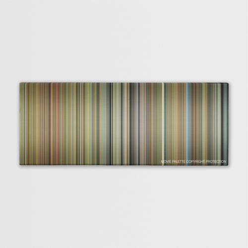 The Elephant Man color palette canvas print: thousands of thin vertical stripes of color