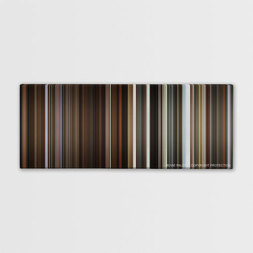 Brooklyn color palette canvas print: thousands of thin vertical stripes of color