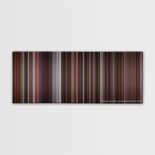 Trainspotting color palette canvas print: thousands of thin vertical stripes of color