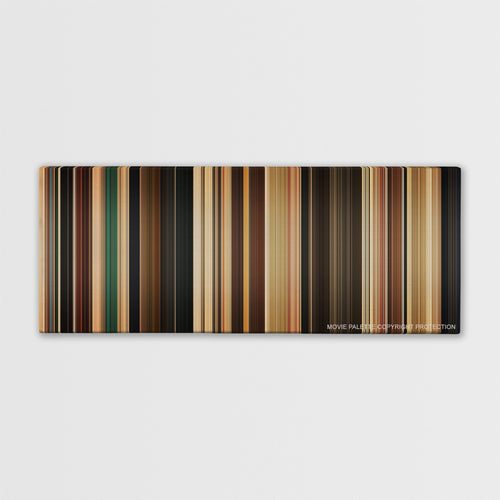 Her color palette canvas print: thousands of thin vertical stripes of color
