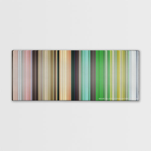 House of Flying Daggers color palette canvas print: thousands of thin vertical stripes of color