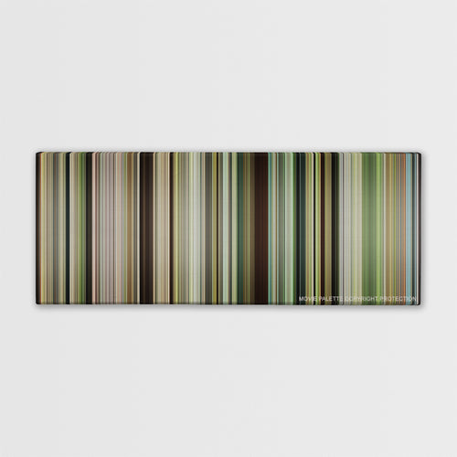 Blood Diamond color palette canvas print: thousands of thin vertical stripes of color