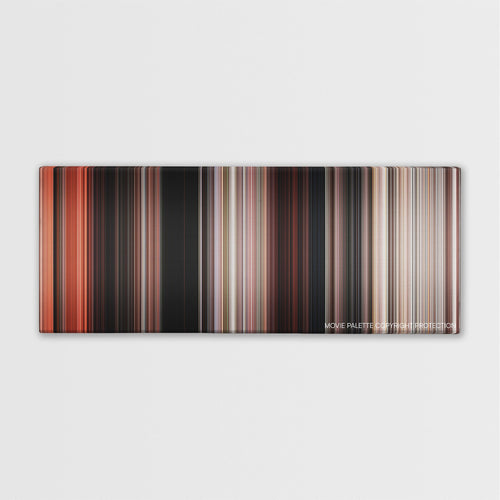 Rambo: First Blood Part II color palette canvas print: thousands of thin vertical stripes of color