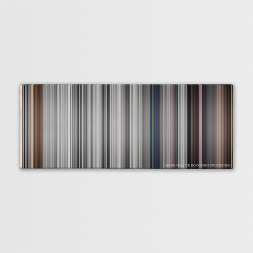 Pleasantville movie barcode canvas print, the whole film as stripes of color