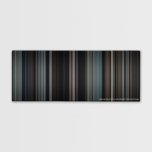 Heat color palette canvas print: thousands of thin vertical stripes of color