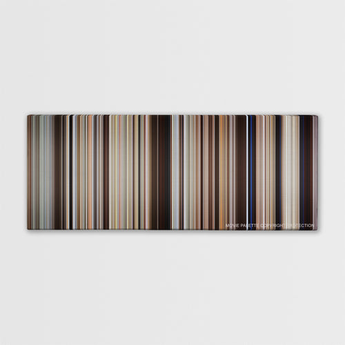 Dances with Wolves color palette canvas print: thousands of thin vertical stripes of color