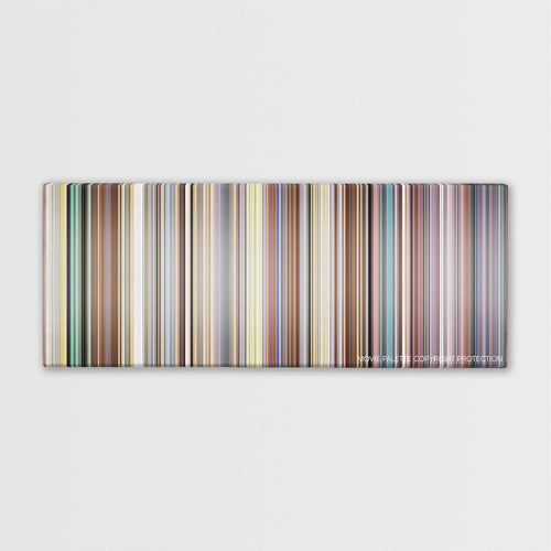 Bowling for Columbine color palette canvas print: thousands of thin vertical stripes of color