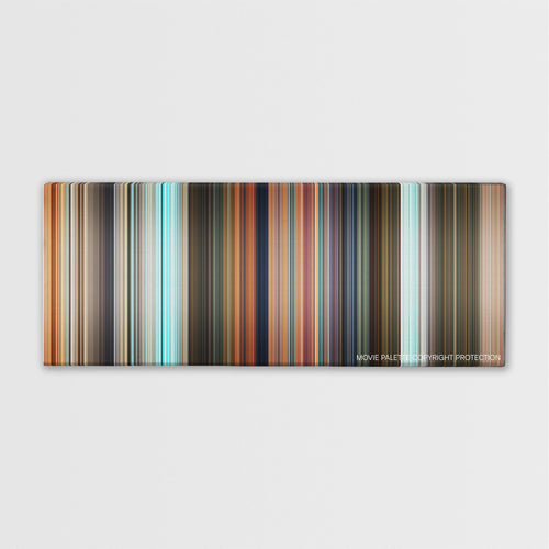 Robots color palette canvas print: thousands of thin vertical stripes of color