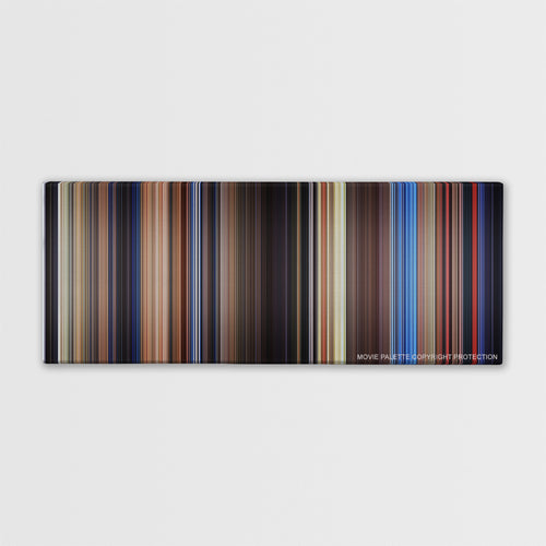 Poltergeist color palette canvas print: thousands of thin vertical stripes of color