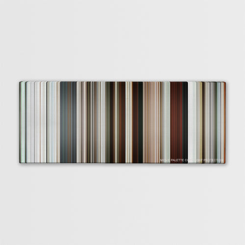 Rango color palette canvas print: thousands of thin vertical stripes of color