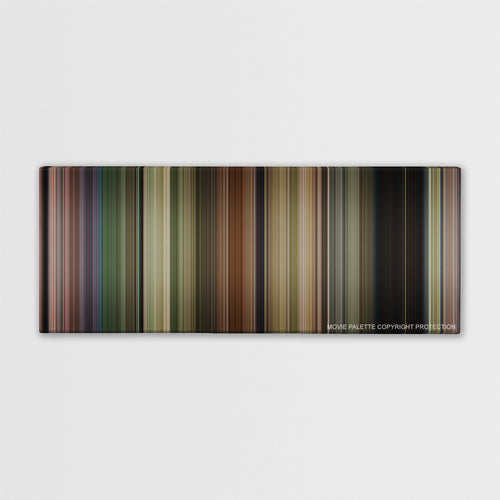 Jumanji: Welcome to the Jungle color palette canvas print: thousands of thin vertical stripes of color