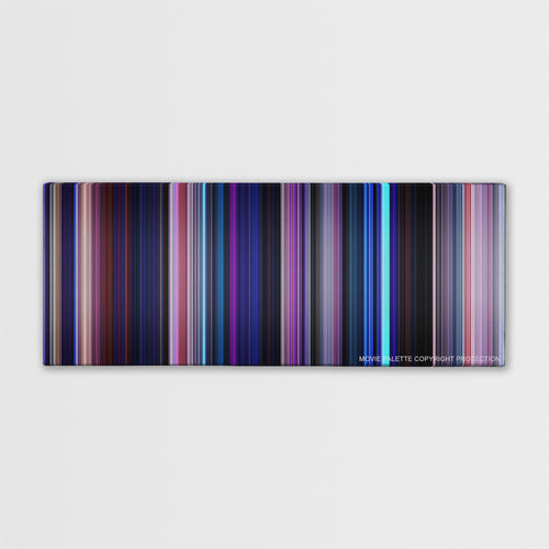 Frozen II color palette canvas print: thousands of thin vertical stripes of color