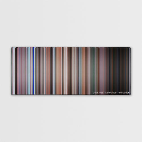 Elf color palette canvas print: thousands of thin vertical stripes of color