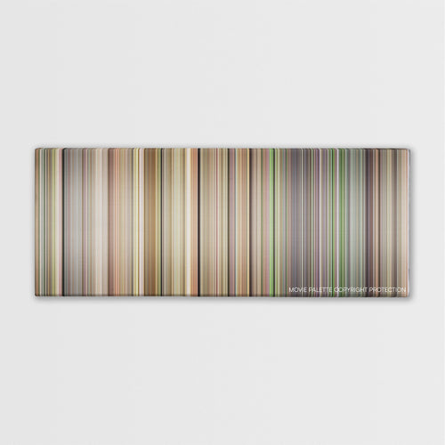 Good Morning, Vietnam color palette canvas print: thousands of thin vertical stripes of color