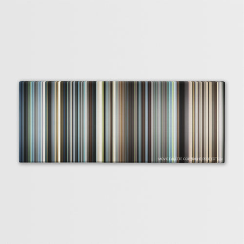 Syriana color palette canvas print: thousands of thin vertical stripes of color
