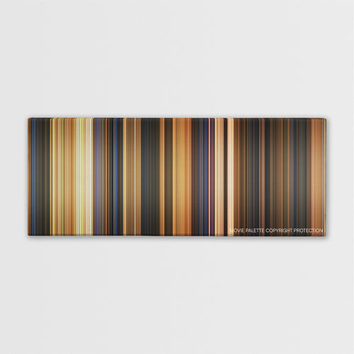 Wallace & Gromit: The Curse of the Were-Rabbit color palette canvas print: thousands of thin vertical stripes of color