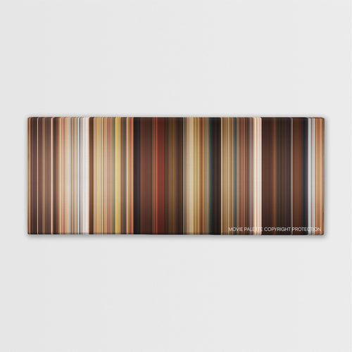 Identity Thief color palette canvas print: thousands of thin vertical stripes of color