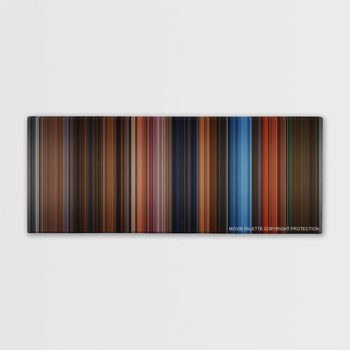 The Phantom of the Opera color palette canvas print: thousands of thin vertical stripes of color