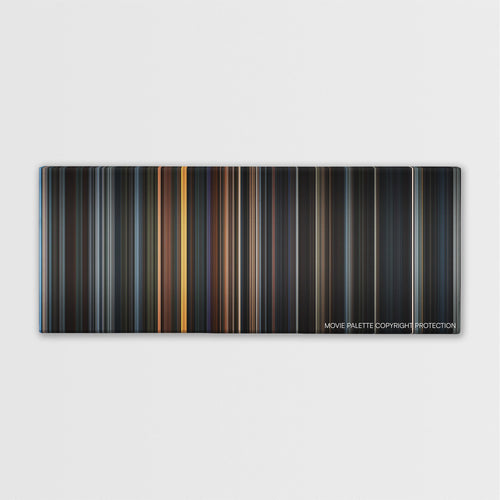 8MM color palette canvas print: thousands of thin vertical stripes of color